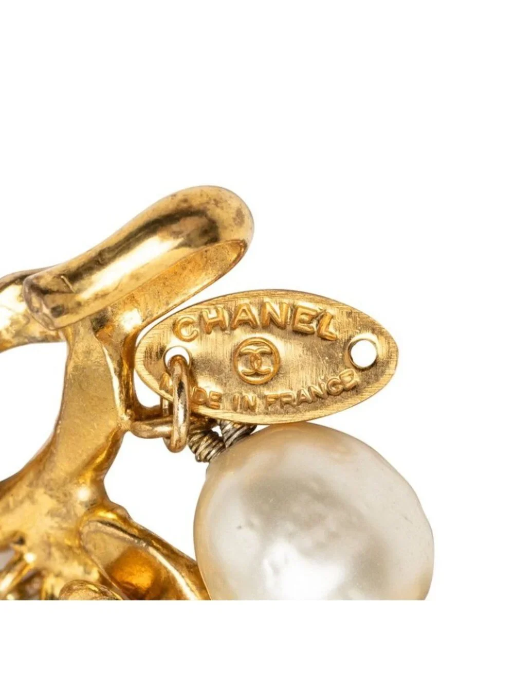 Chanel 31 Rue Cambon Vintage Chain Belt Gold Plated Faux Pearl